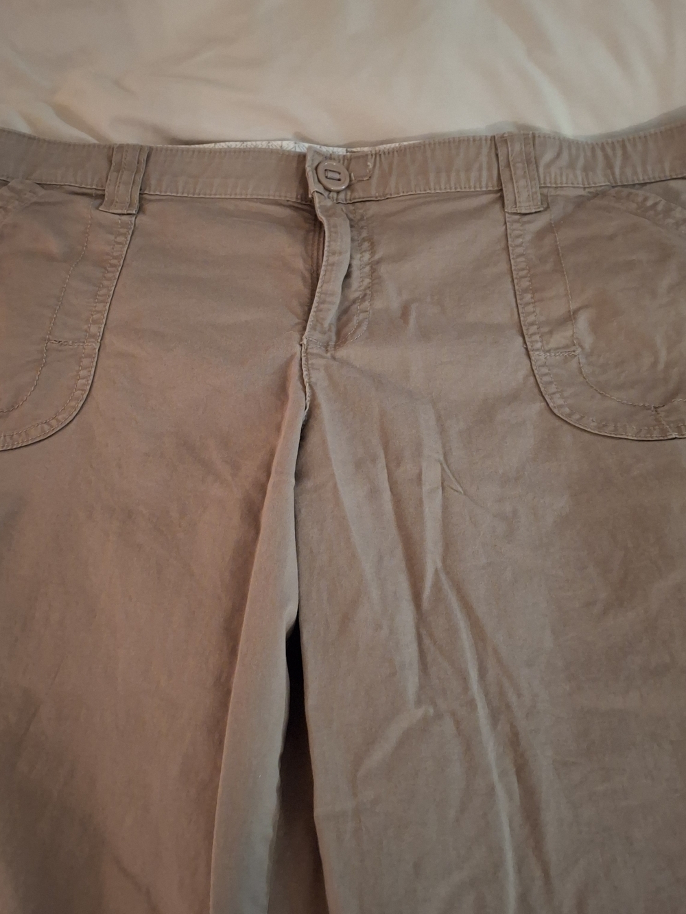 Lee Women's Khaki Crop Pants - Picture 4 of 9